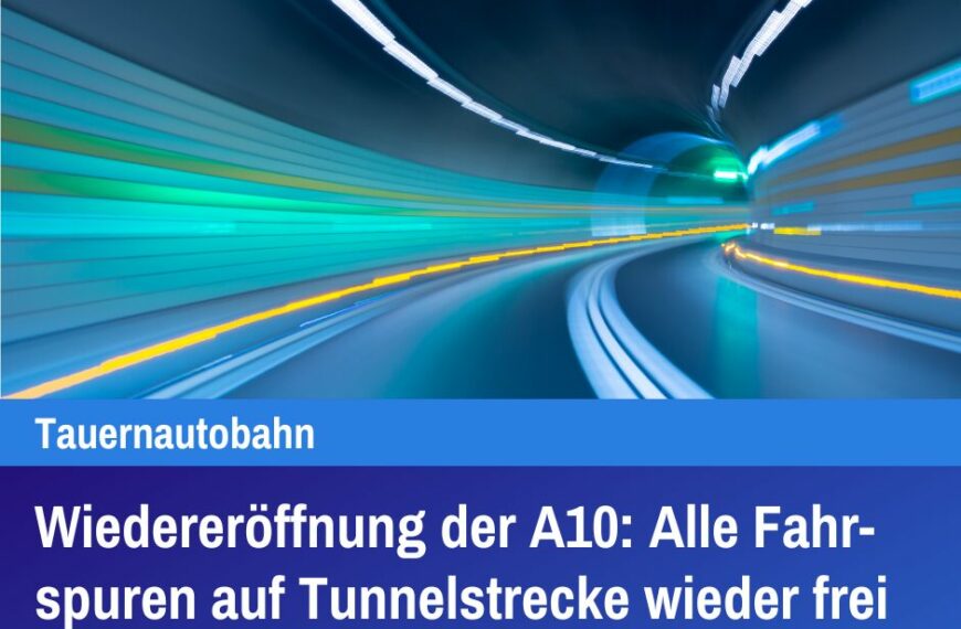 Wiedereröffnung der A10 Alle Fahrspuren auf Tunnelstrecke wieder frei