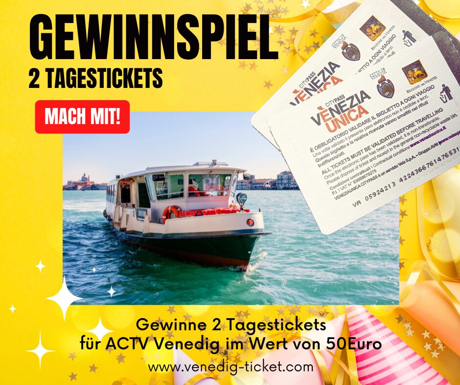 Gewinnspiel: 2 Tageskarten für die öffentlichen Verkehrsmittel von Venedig!