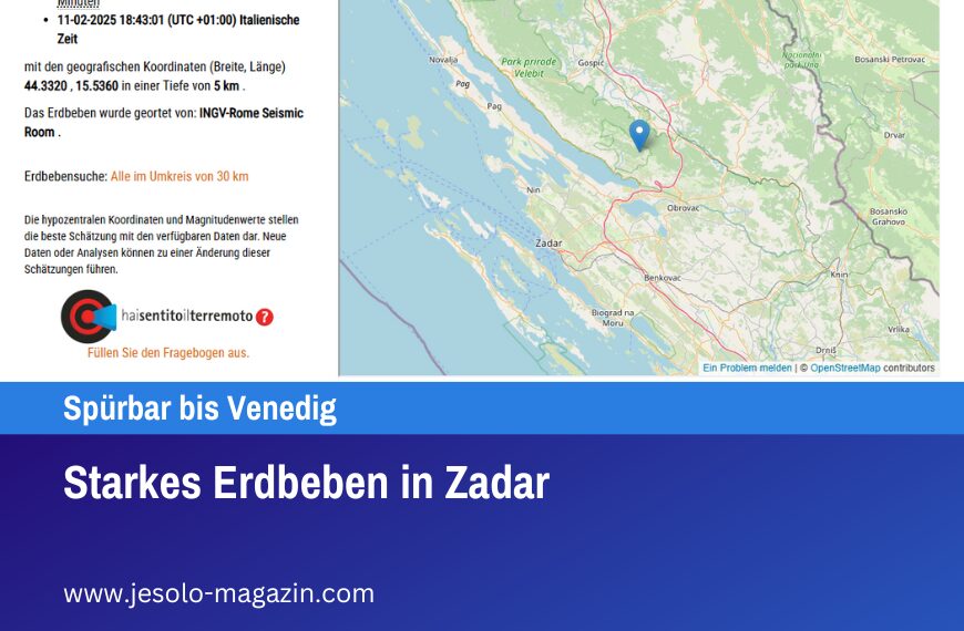 Starkes Erdbeben in Zadar